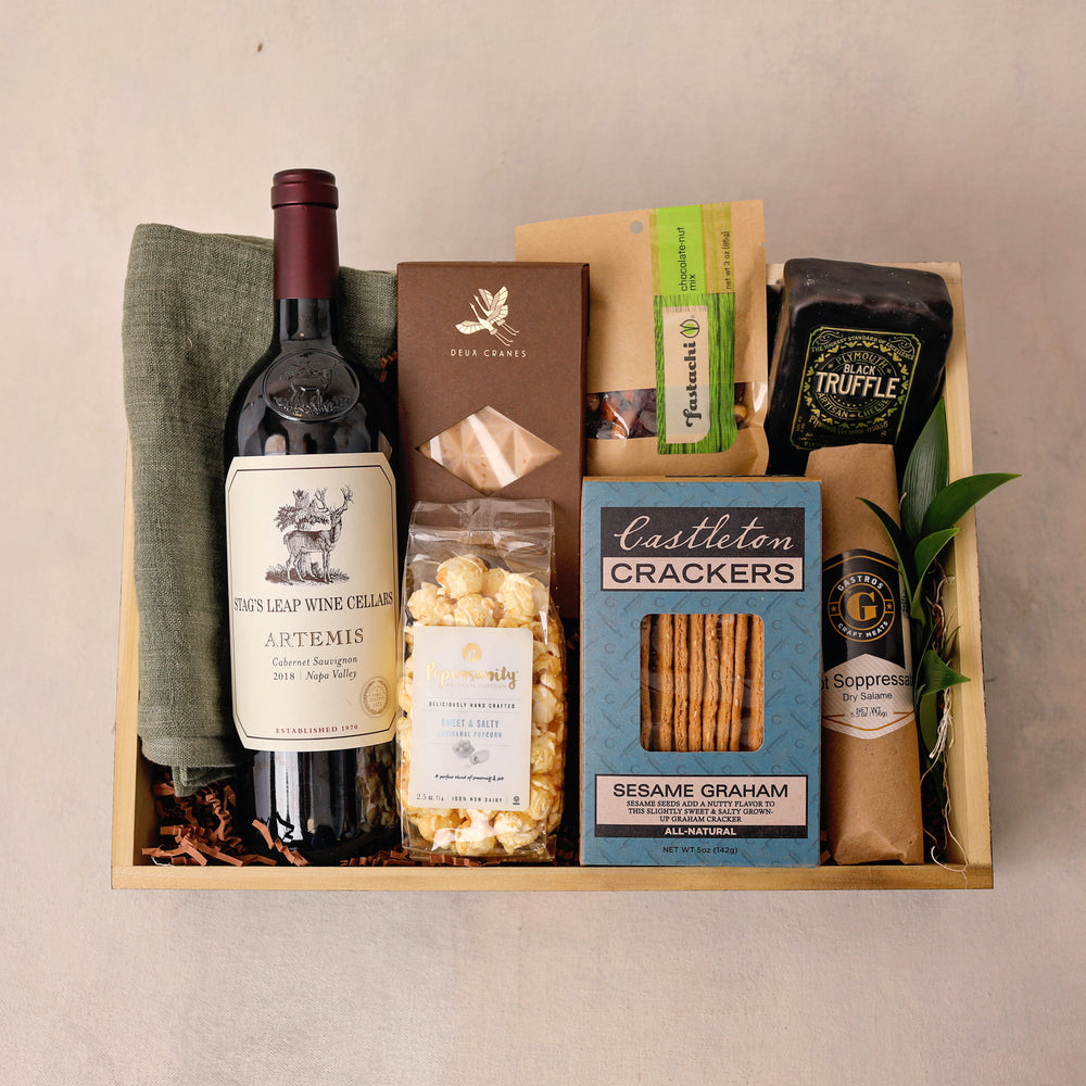 Red Wine Gift Box – Jardiniere Flowers