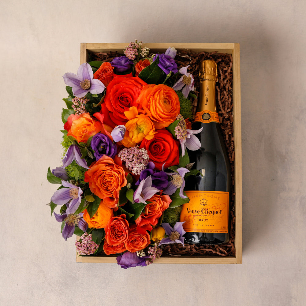 Flowers and Bubbly Gift Box