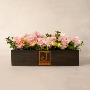 
                
                    Load image into Gallery viewer, The Jardiniere Flowers Signature Flower Box Portsmouth New Hampshire Seacoast New England Florist Order Online for Local Delivery gorgeous flowers presented in a maine-in-maine wood box perfect present home business events just because happy birthday congratulations perfect gift thank you I love you Maine New Hampshire family-owned best local florist shown in pink colorful flowers roses orchids flower creation design customized support small business premium flowers
                
            
