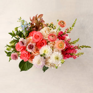 
                
                    Load image into Gallery viewer, Jardiniere Flowers Luxe Arrangement Portsmouth New Hampshire Seacoast New England Florist Order Online for Local Delivery home business events just because happy birthday congratulations office corporate perfect gift thank you friendship I love you dinner centerpiece Maine New Hampshire family-owned best local florist soft hues pink white peach pastel delicate colorful flowers roses orchids deep colors special garden flowers flower creation design customized by you support small business premium flowers
                
            
